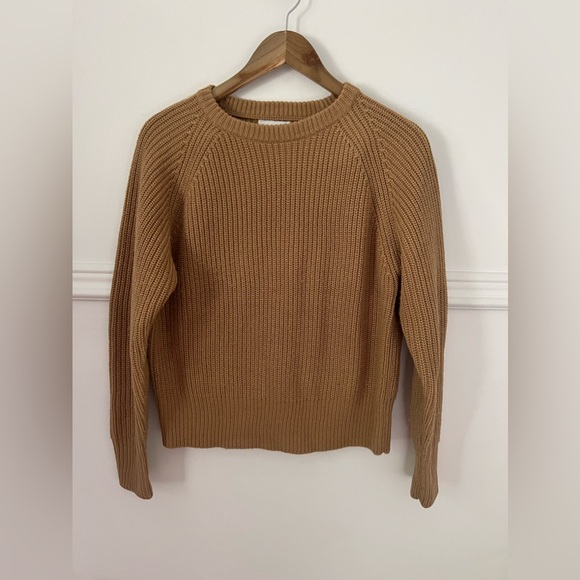 CALLAHAN knitwear Revolve sweater xs tan dark beige knit top - Picture 1 of 5